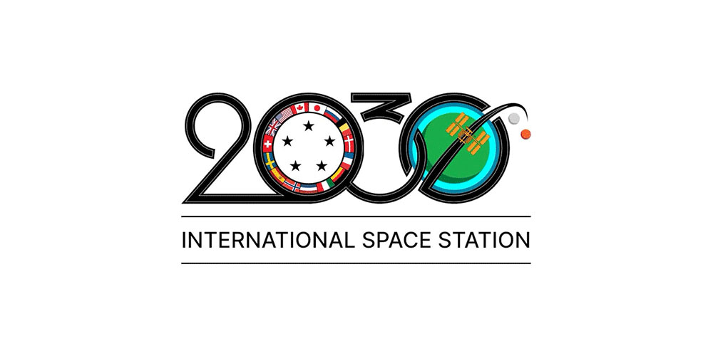 nasa设计标志为庆祝国际空间站运营延长至2030年,logo设计