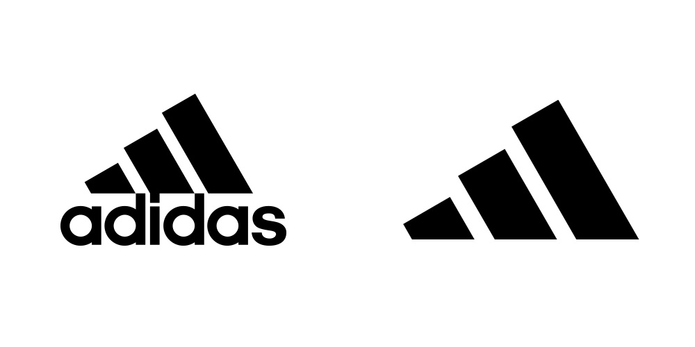 阿迪达斯品牌logo升级,logo设计